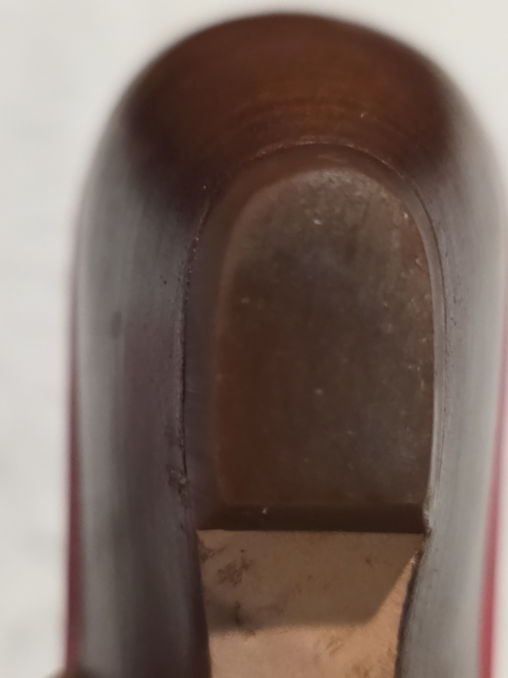 Cole Haan Red Thong Sandals with Brown Accent Straps and Stud Details - Picture 15 of 16
